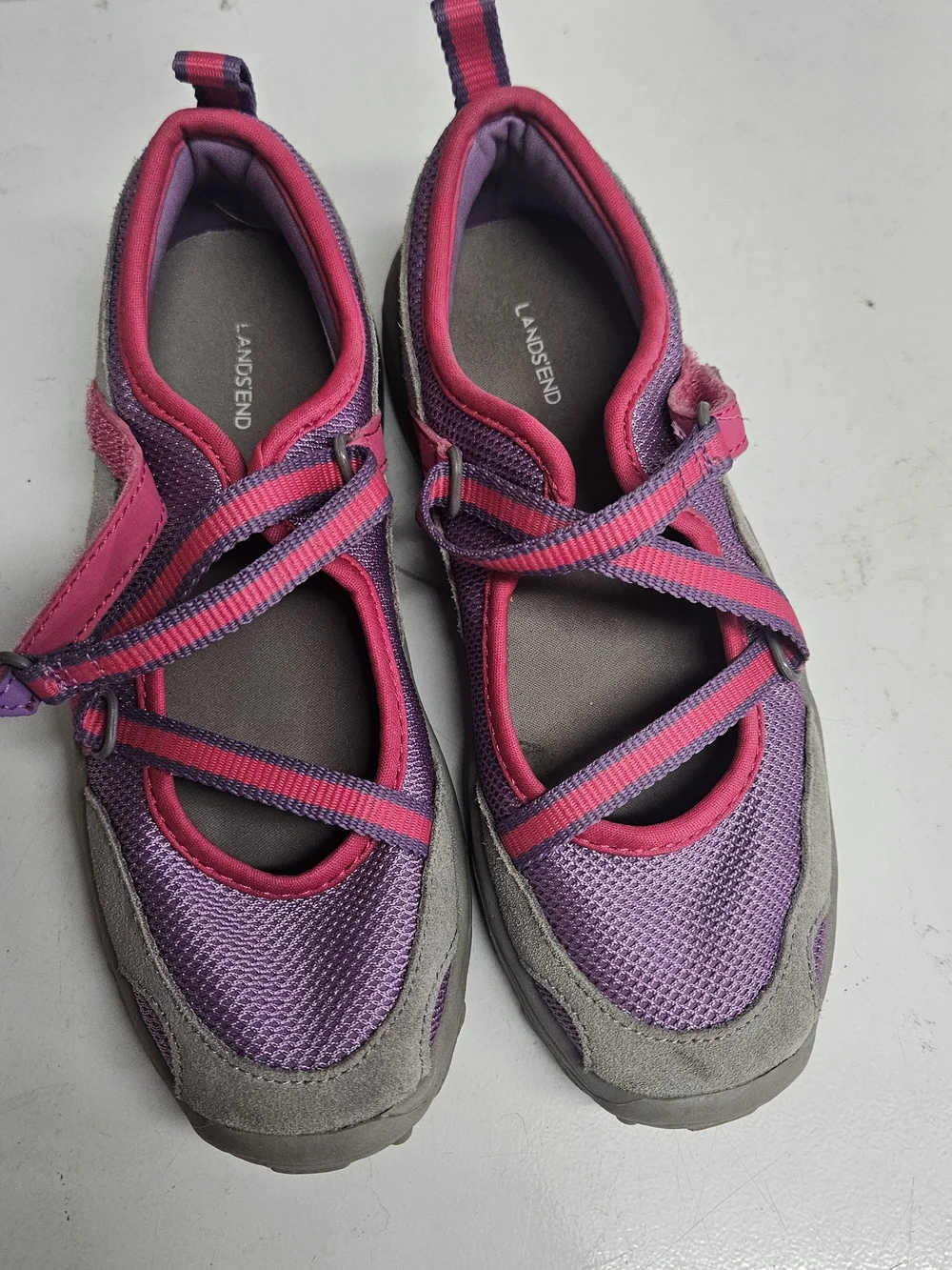 Lands' End Purple and Pink Kids' Mary Jane Water Shoes